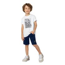 Conjunto Infantil Menino Verão Camiseta e Bermuda Milon 2000655