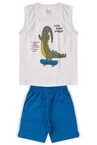 Conjunto Infantil Menino Verão Camiseta Regata e Bermuda de Moletinho Conjunto Infantil Menino Verão Camiseta Regata e Bermuda de Moletinho