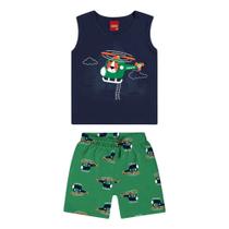Conjunto Infantil Menino Verão Regata e Bermuda Kyly 1000582