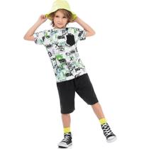Conjunto Infantil Menino Verão Skate 2 peças - Fakini Conjunto Infantil Menino Verão Skate 2 peças - Fakini