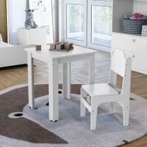 Conjunto infantil mesa + 1 cadeira brincadeira e desenho de MDF Conjunto infantil mesa + 1 cadeira brincadeira e desenho de MDF