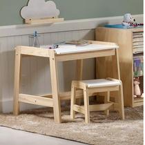 Conjunto Infantil Mesa com 1 Banqueta Castelo Casatema Branco / Natural Conjunto Infantil Mesa com 1 Banqueta Castelo Casatema Branco / Natural