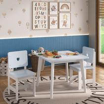 Conjunto Infantil Mesa com 2 Cadeiras Madeira de Pinus Sofia Conjunto Infantil Mesa com 2 Cadeiras Madeira de Pinus Sofia