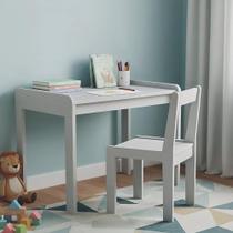 Conjunto Infantil Mesa e Cadeira 69x48cm Branco Conjunto Infantil Mesa e Cadeira 69x48cm Branco