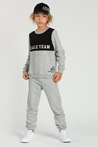 Conjunto Infantil Mescla de Moletom Eagle Team