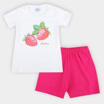 Conjunto Infantil Mia Kids Moranguinhos Feminino