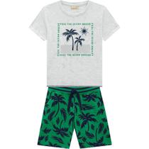 Conjunto Infantil Milon Menino Camiseta E Bermuda - Coqueiro