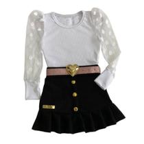 Conjunto Infantil Mini Diva Blogueirinha Moda Meninas Luxo Conjunto Infantil Mini Diva Blogueirinha Moda Meninas Luxo