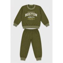 Conjunto Infantil Mini Urban Style Moletom Peluciado Menino Inverno