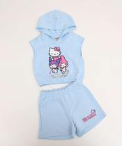 Conjunto Infantil Moletinho Hello Kitty Tam 4 a 10 Azu-11416 Conjunto Infantil Moletinho Hello Kitty Tam 4 a 10 Azu-11416