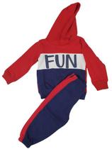 Conjunto infantil moletom 100% algodão doce folia tam 02