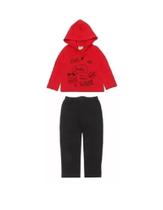 Conjunto Infantil Moletom Com Capuz Menina Hello!!!