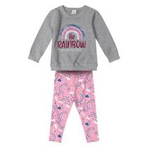 Conjunto Infantil Moletom e Legging Rovitex Be Rainbow Conjunto Infantil Moletom e Legging Rovitex Be Rainbow
