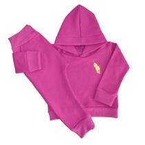 Conjunto Infantil Moletom Felpado e Bordado Inverno Unissex