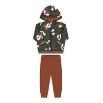 Conjunto Infantil Moletom Floresta Verde Menino Alakazoo Conjunto Infantil Moletom Floresta Verde Menino Alakazoo