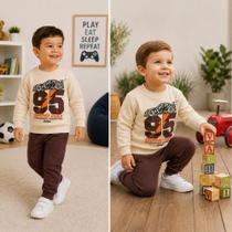 Conjunto Infantil Moletom Grand Prix 95 Menino Rei Rex Conjunto Infantil Moletom Grand Prix 95 Menino Rei Rex