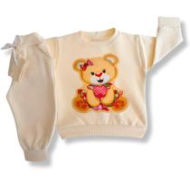 Conjunto Infantil Moletom Grosso Bebê Menina Frio Conjunto Infantil Moletom Grosso Bebê Menina Frio
