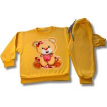 Conjunto Infantil Moletom Grosso Bebê Menina Frio Conjunto Infantil Moletom Grosso Bebê Menina Frio