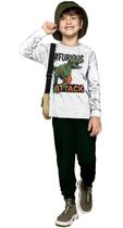 Conjunto Infantil Moletom Inverno Menino Inverno Dinossauro Conjunto Infantil Moletom Inverno Menino Inverno Dinossauro