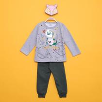 Conjunto Infantil Moletom Marlan Estampado Dinostronaut Menino
