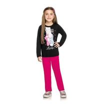 Conjunto Infantil Moletom Meninas Kely e Kety Ref. 60824