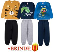 Conjunto Infantil Moletom Menino 1 a 8 Masculino