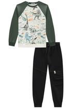 Conjunto Infantil Moletom Menino Blusão/Calça Jogger Luc Boo