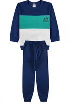 Conjunto infantil moletom menino tricolor gody azul marinho Conjunto infantil moletom menino tricolor gody azul marinho