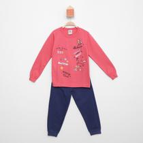 Conjunto Infantil Moletom Miá Kids Estampado Unicórnio Menina