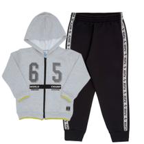 Conjunto Infantil Moletom Pelúciado Masculino Pulla Bulla