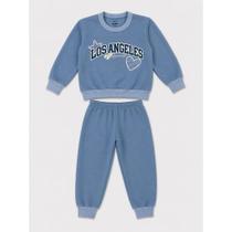 Conjunto Infantil Moletom Peluciado Menina Inverno