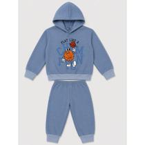 Conjunto Infantil Moletom Peluciado Menino Inverno - 6 ao 10