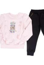 Conjunto Infantil Moletom Rosa Have Fun