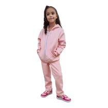 Conjunto Infantil Moletom Unissex Calça Reta E Blusa Zíper