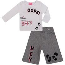 Conjunto Infantil Momi Blusa e Calça Pantacourt