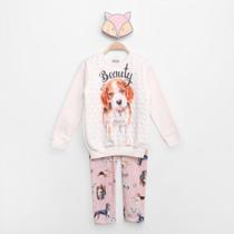 Conjunto Infantil Mundi Blusão Moletom e Legging Cachorro Menina Conjunto Infantil Mundi Blusão Moletom e Legging Cachorro Menina
