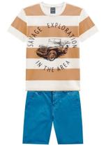 Conjunto Infantil Mundi Sarja Com Elastano Masculino