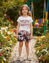Conjunto Infantil N.10 Menina Verão Benetex/Glace/Mia Kids/TK/Kely Kety