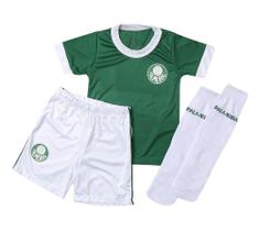 Conjunto Infantil Palmeiras Uniforme Artilheiro 3 Pçs - Revedor