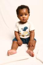 Conjunto Infantil para Bebê Body Manga Curta e Short Oceano - Pé de Amor Conjunto Infantil para Bebê Body Manga Curta e Short Oceano - Pé de Amor