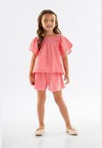 Conjunto Infantil para Menina com Bata e Short Forrado Up Baby