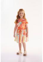 Conjunto Infantil para Menina com Blusa e Saia Interestelar Três e Já Conjunto Infantil para Menina com Blusa e Saia Interestelar Três e Já