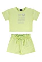 Conjunto Infantil para Menina em Molecotton Guloseima Conjunto Infantil para Menina em Molecotton Guloseima