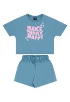 Conjunto Infantil para Menina em Moletinho Guloseima Conjunto Infantil para Menina em Moletinho Guloseima