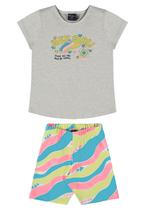 Conjunto Infantil para Meninas com Blusa e Ciclista Guloseima Conjunto Infantil para Meninas com Blusa e Ciclista Guloseima
