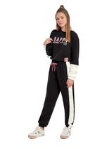 Conjunto Infantil para Meninas com Blusão e Calça de Moletom Gloss