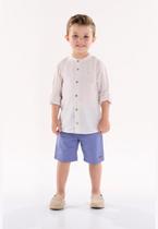 Conjunto Infantil para Menino com Bata e Bermuda Up Baby