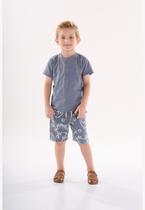 Conjunto Infantil para Menino com Bata e Bermuda Up Baby