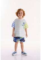 Conjunto Infantil para Menino oMar com Camiseta e Short Três e Já Conjunto Infantil para Menino oMar com Camiseta e Short Três e Já