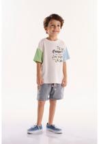 Conjunto Infantil para Menino Safari com Camiseta e Short Três e Já Conjunto Infantil para Menino Safari com Camiseta e Short Três e Já